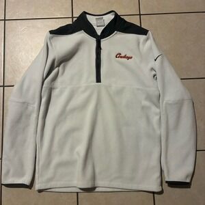 Oklahoma State Cowboys Men's Large White Quarter-Zip Jacket